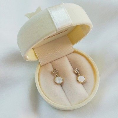 Χρυσά σκουλαρίκια κύκλοι Κ14 