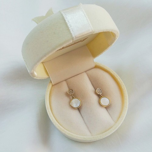 Χρυσά σκουλαρίκια κύκλοι Κ14 