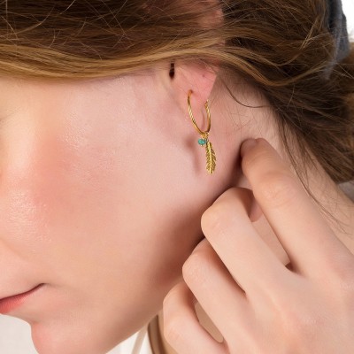 Ασημένια επιχρυσωμένα σκουλαρίκια κρίκοι 925