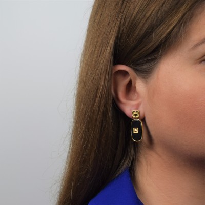 Bohm σκουλαρίκια από ανοξείδωτο ατσάλι