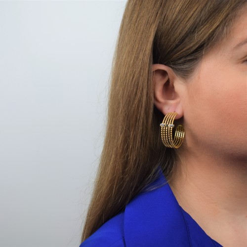 Bohm σκουλαρίκια κρίκοι Ayden από ανοξείδωτο ατσάλι