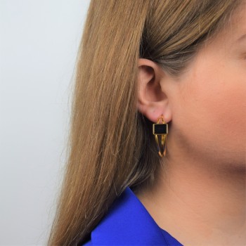 Bohm σκουλαρίκια κρίκοι Barea από ανοξείδωτο ατσάλι