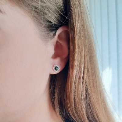 Ροζ χρυσό σετ κοσμημάτων Κ14 με ζιργκόν