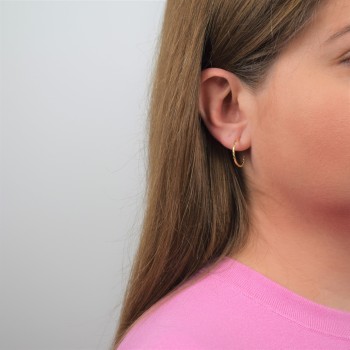 Χρυσά σκουλαρίκια κρίκοι Κ14