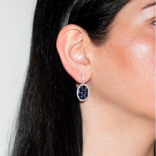 Ασημένιο σετ κοσμημάτων 925 με κολιέ και σκουλαρίκια