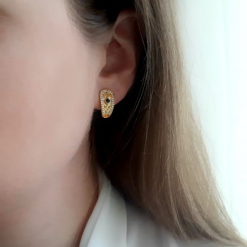 Χρυσά Βυζαντινά σκουλαρίκια Κ14