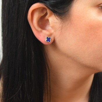 Χρυσά σκουλαρίκια Κ14 με σταυρουδάκια