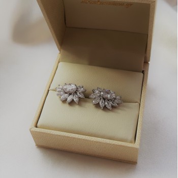 Ασημένια σκουλαρίκια 925 με ζιργκόν