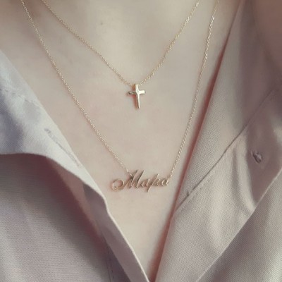 Χρυσό κολιέ μαμά Κ14