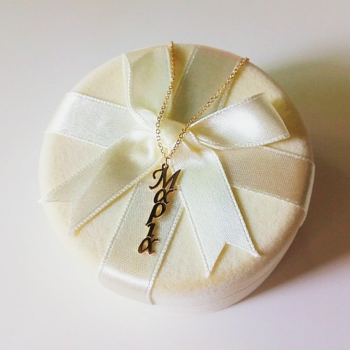 Χρυσό κολιέ όνομα Κ9