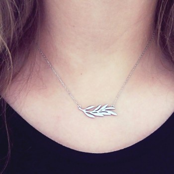 Ασημένιο κολιέ 925 με ζιργκόν