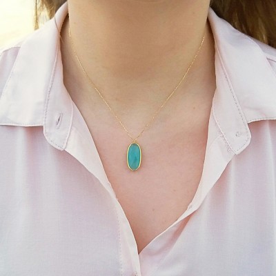 Ασημένιο επιχρυσωμένο κολιέ 925