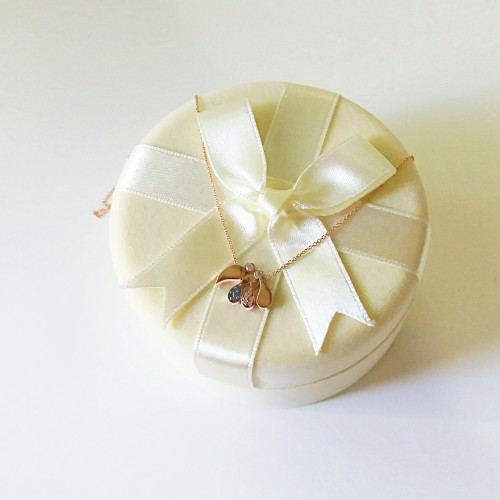 Κολιέ οικογένεια από ροζ χρυσό Κ14