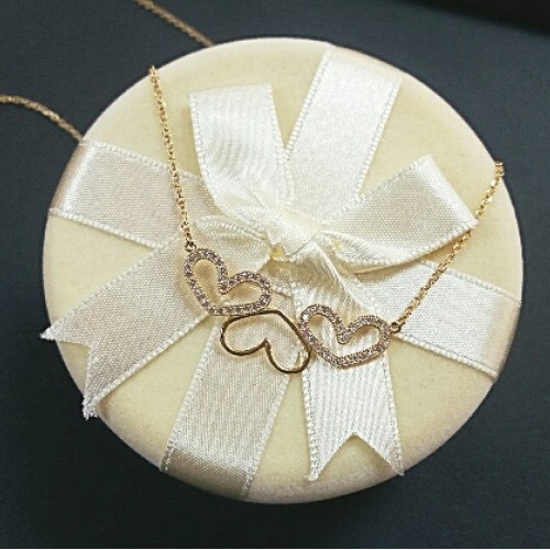 Χρυσό κολιέ Κ14 με ζιργκόν