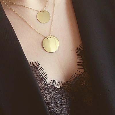 Χρυσό κολιέ κύκλος Κ14