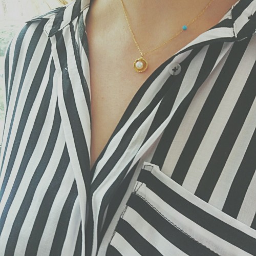 Κολιέ κοχύλι με μαργαριτάρι χρυσό Κ14