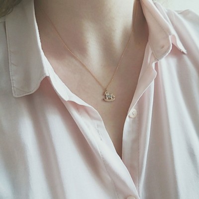 Κολιέ από ροζ χρυσό Κ14