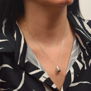 Ασημένιο κολιέ σταγόνα 925