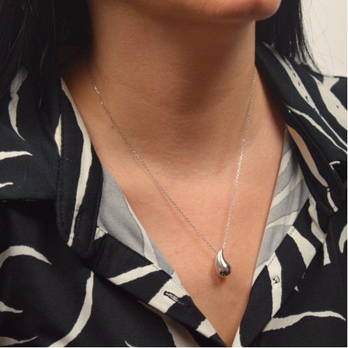 Ασημένιο κολιέ σταγόνα 925