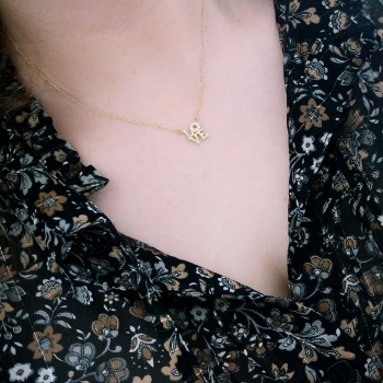 Χρυσό κολιέ love Κ14