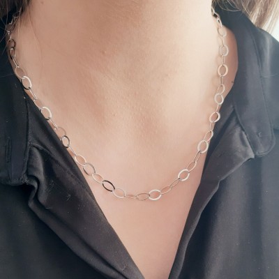 Ασημένιο κολιέ αλυσίδα 925