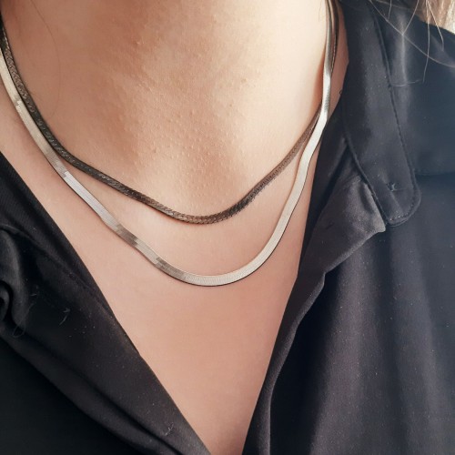 Ασημένιο κολιέ αλυσίδα 925