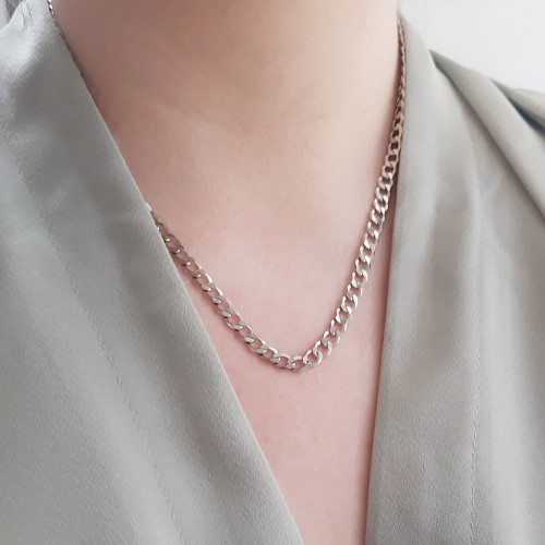 Ασημένιο κολιέ αλυσίδα 925