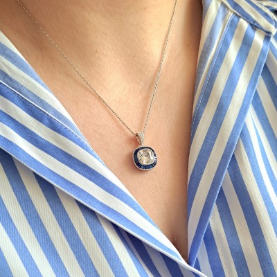 Ασημένιο κολιέ 925 με ζιργκόν