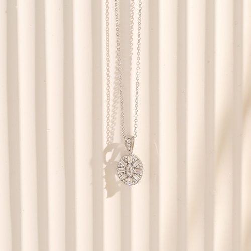 Ασημένιο κολιέ 925 με ζιργκόν