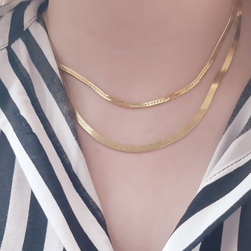 Ασημένια επιχρυσωμένη αλυσίδα 925