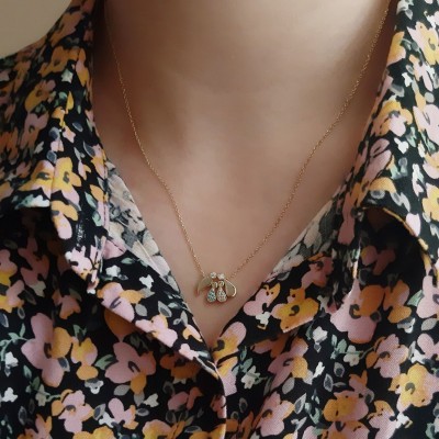 Χρυσό κολιέ οικογένεια Κ14