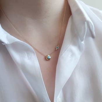 Χρυσό κολιέ αγοράκι Κ14