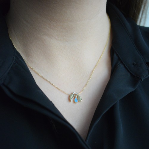 Χρυσό κολιέ οικογένεια Κ14