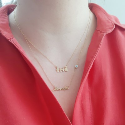 Χρυσό κολιέ μανούλα Κ14