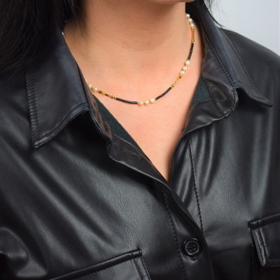 Bohm κολιέ Lionel από ανοξείδωτο ατσάλι