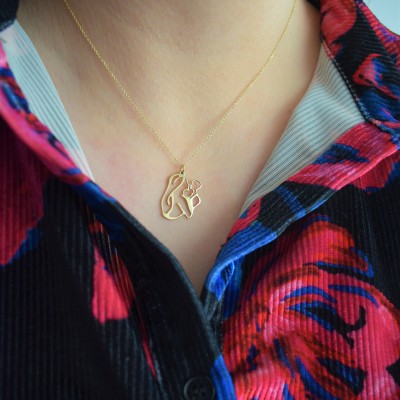 Χρυσό κολιέ μαμά Κ14