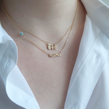 Χρυσό κολιέ οικογένεια Κ14