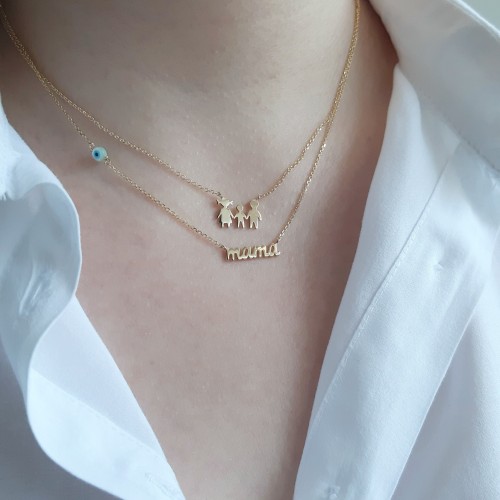 Χρυσό κολιέ οικογένεια Κ14