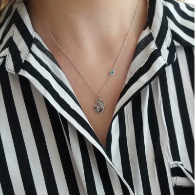 Ασημένιο κολιέ μαμά 925