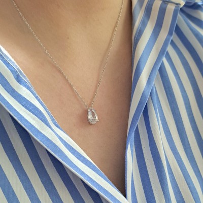 Ασημένιο σετ νυφικών κοσμημάτων 925 με σκουλαρίκια, κολιέ, δαχτυλίδι