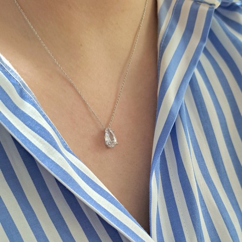 Ασημένιο σετ νυφικών κοσμημάτων 925 με σκουλαρίκια, κολιέ, δαχτυλίδι