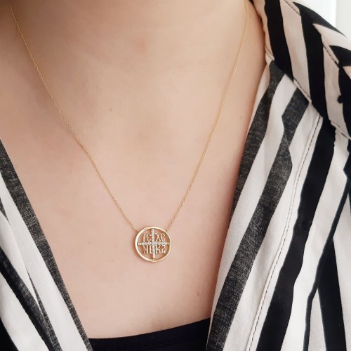 Χρυσό κολιέ κωνσταντινάτο Κ14