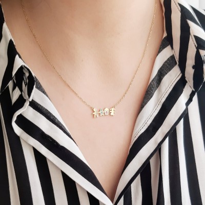 Χρυσό κολιέ οικογένεια Κ14