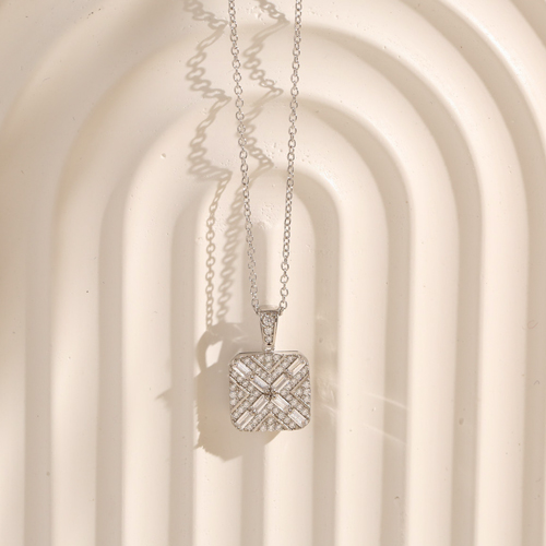 Ασημένιο κολιέ 925 με ζιργκόν