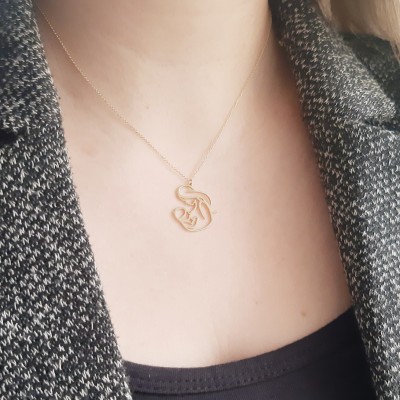 Χρυσό κολιέ μαμά Κ14