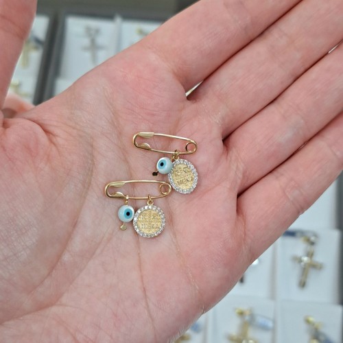 Χρυσή παραμάνα Κ9 με κωνσταντινάτο