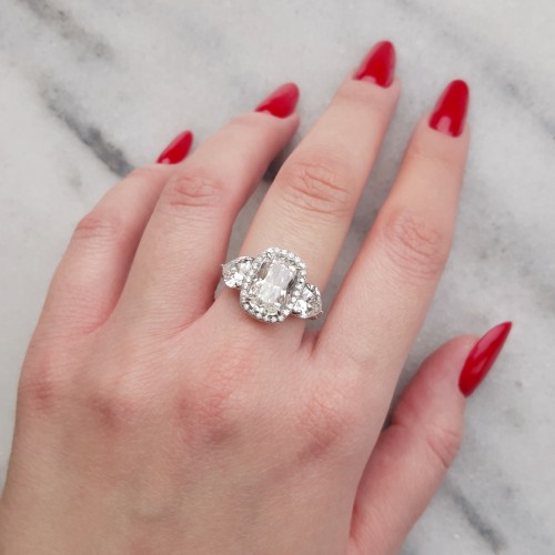 Ασημένιο δαχτυλίδι 925 με ζιργκόν