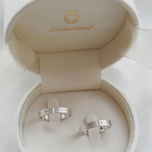 Βέρες από λευκό χρυσό K14