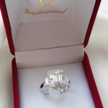 Ασημένιο δαχτυλίδι 925 με ζιργκόν