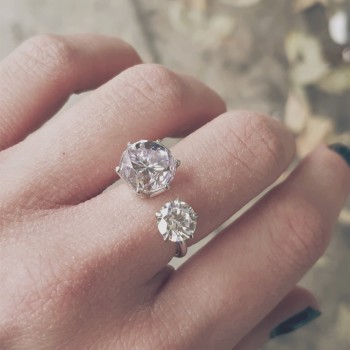 Ασημένιο δαχτυλίδι 925 με ζιργκόν